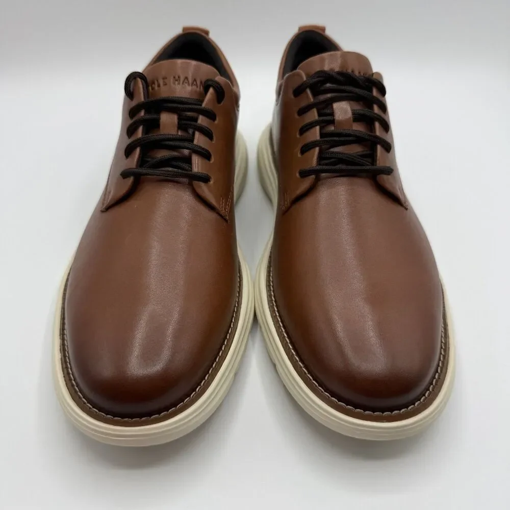 Cole Haan Grand + Ultra Oxford British Tan Leather Mens Size 8M